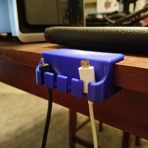 Práctico soporte para cable micro USB para escritorio