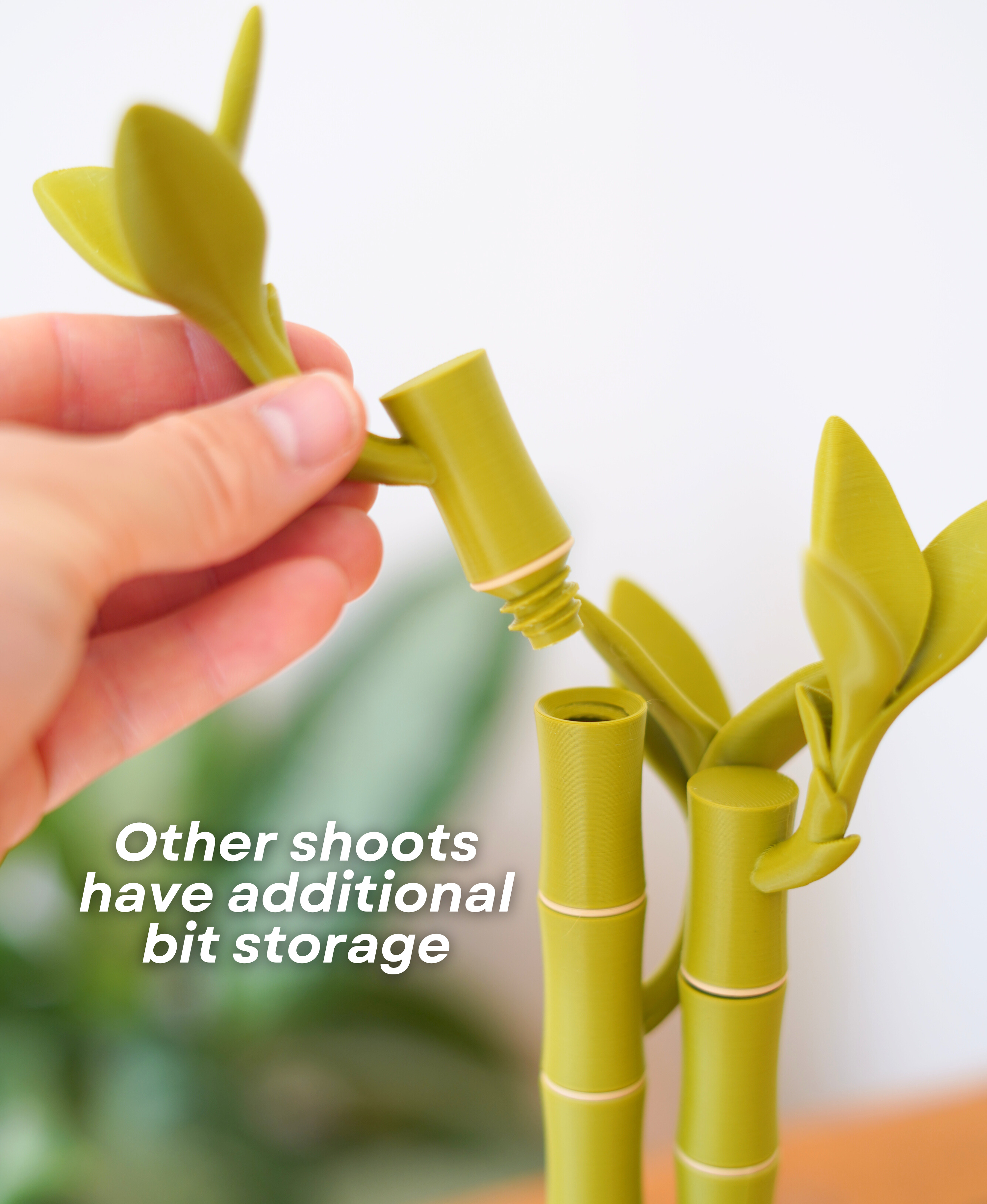 Bamboo Bits: Almacenamiento de herramientas elegante para el escritorio