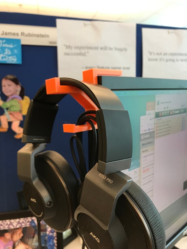 Ganchos para auriculares con ganchos para cables