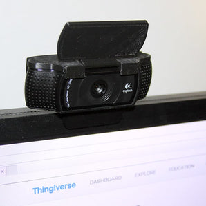 Cubierta de privacidad con tapa con bisagras para cámara web Logitech C920