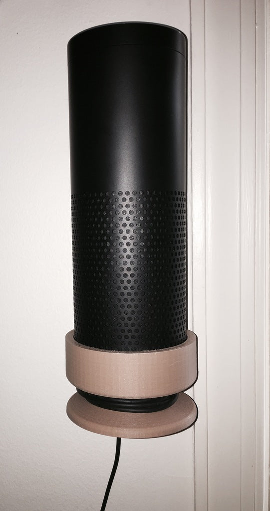 Soporte de pared para Amazon Echo con organizador de cable de alimentación