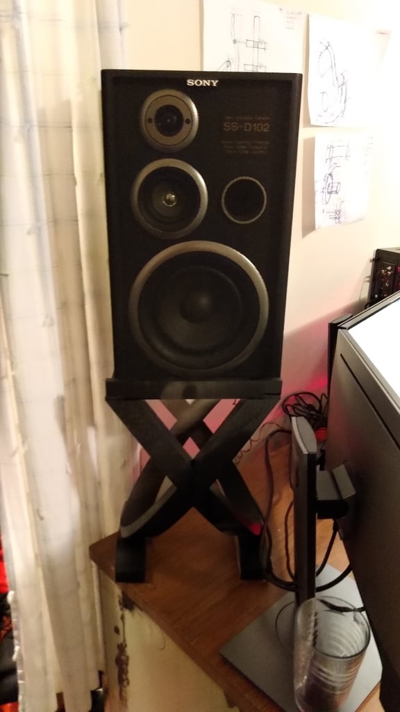 Soportes de altavoz para escritorio con almacenamiento