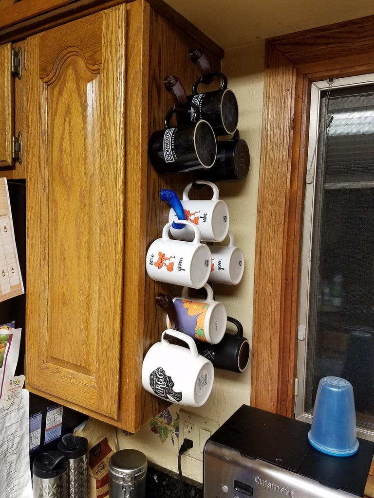 Práctico colgador de tazas de café para organizar tazas