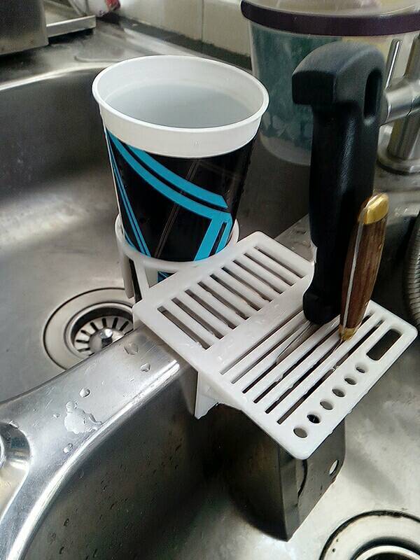 Organizador de fregadero de cocina para detergente y utensilios