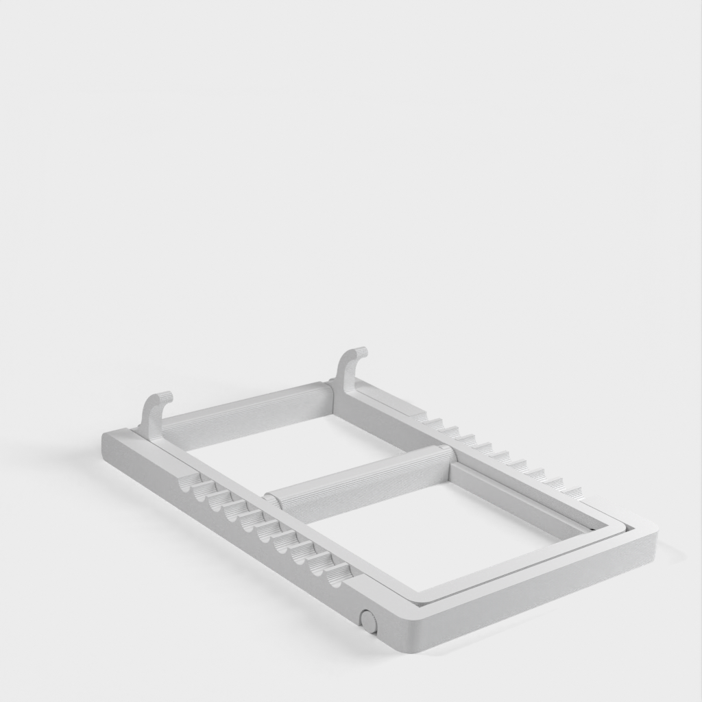 Soporte para tableta de ángulo ajustable con bisagras para impresión en el lugar