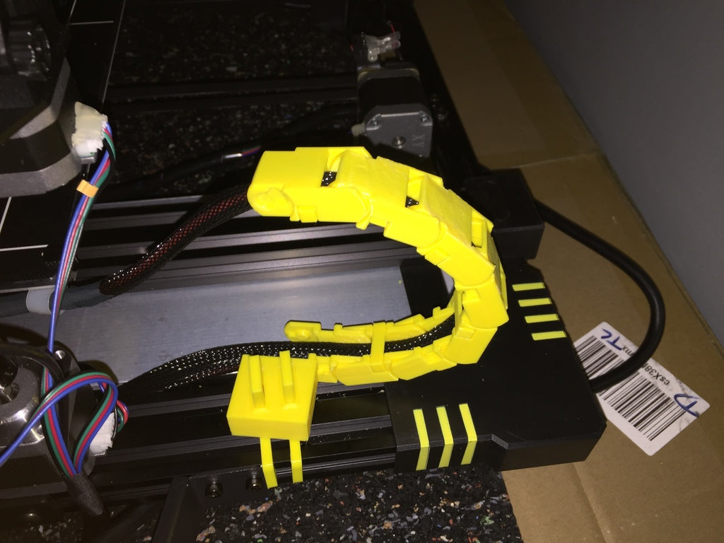 Clip-on para el cableado de la cama de impresión Anycubic Chiron, remake.