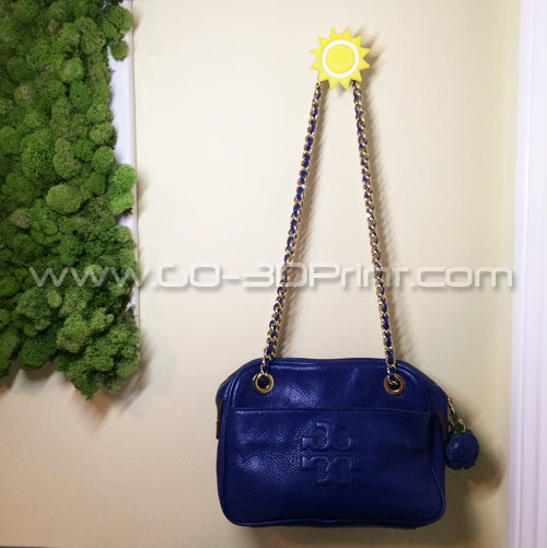 Colgador de pared y organizador con forma de sol para abrigos y joyas
