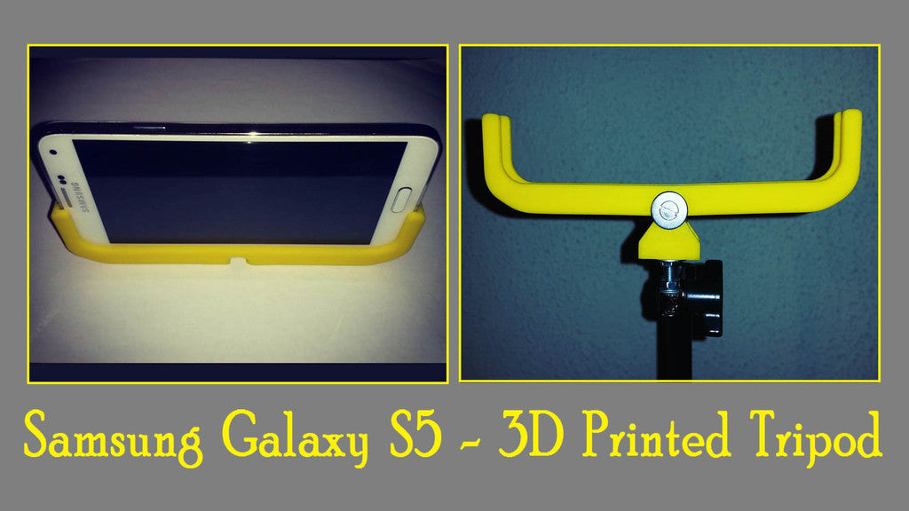 Placa de montaje y trípode para cámara Samsung Galaxy S5 AwesomeTripod 2016.