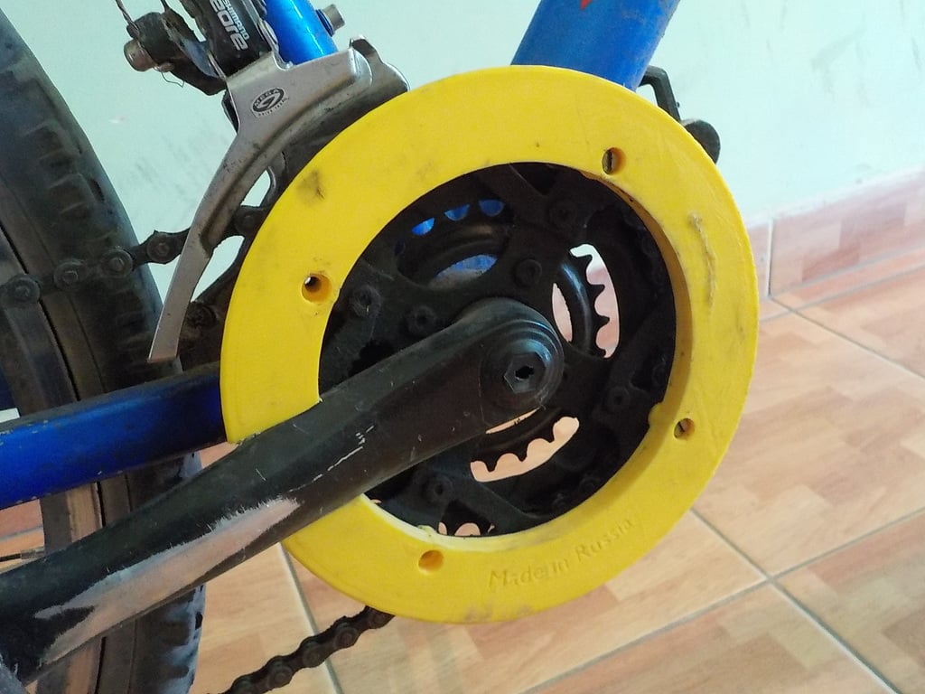 Protector de cadena de bicicleta de 142 mm con protectores de 4 orificios y tornillos M5