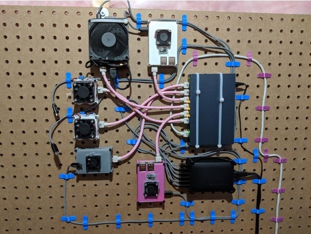 Clip de 2 Pin (Tablero de Perforación) - Clips Prácticos para la Gestión de Cables