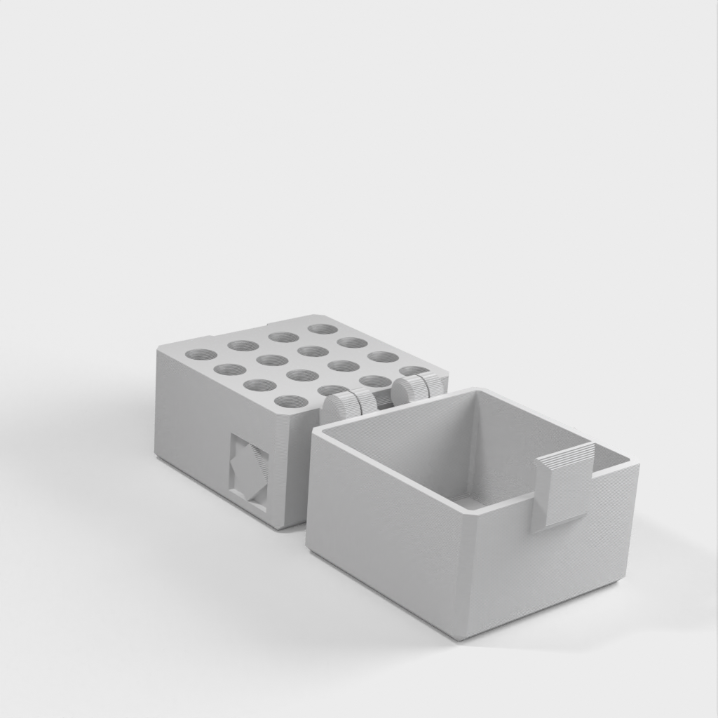 Organizador de cajas de puntas de destornillador para impresión in situ