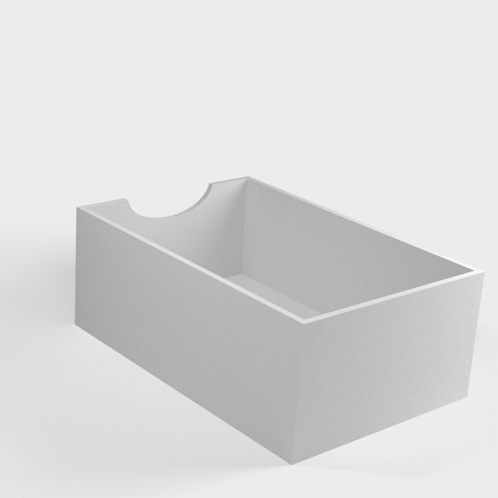 Caja grande para almacenamiento/organización en el baño.