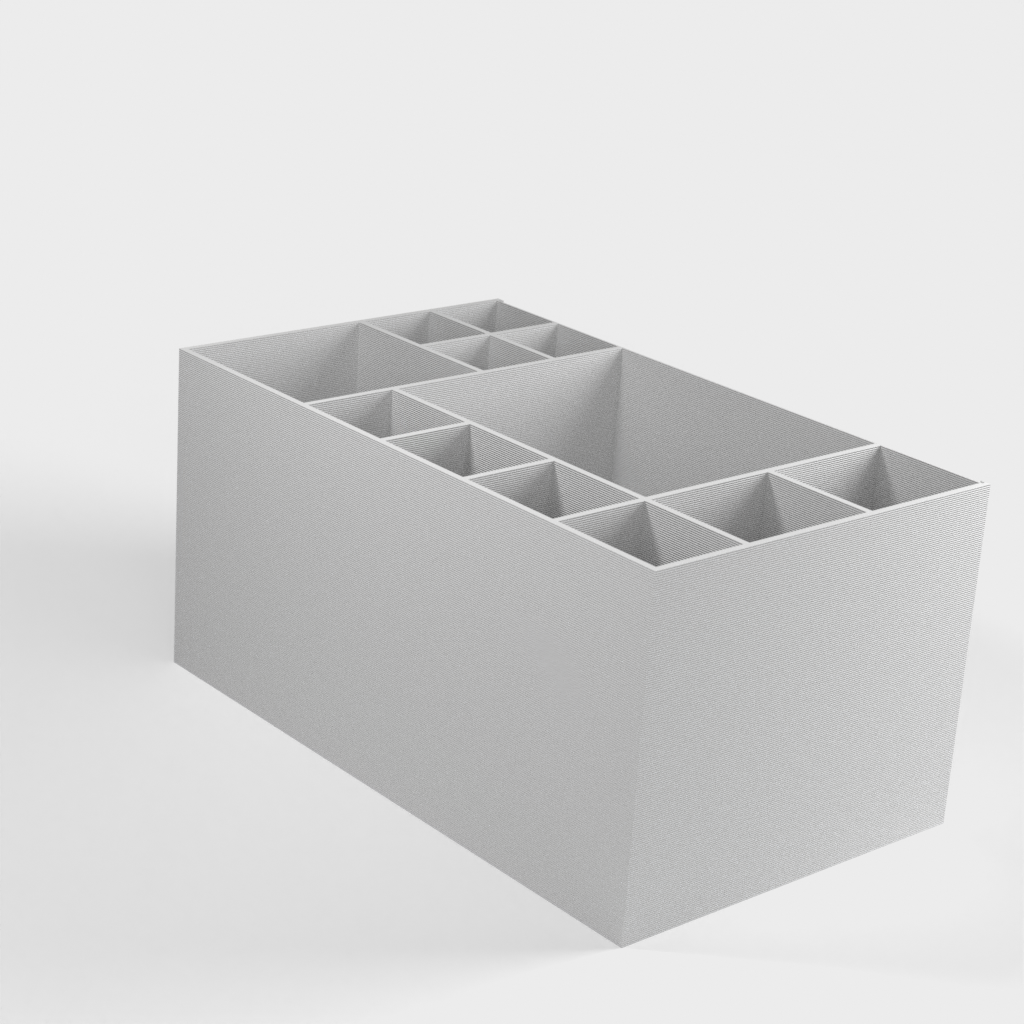 Caja organizadora para baño, oficina y almacenamiento de herramientas.
