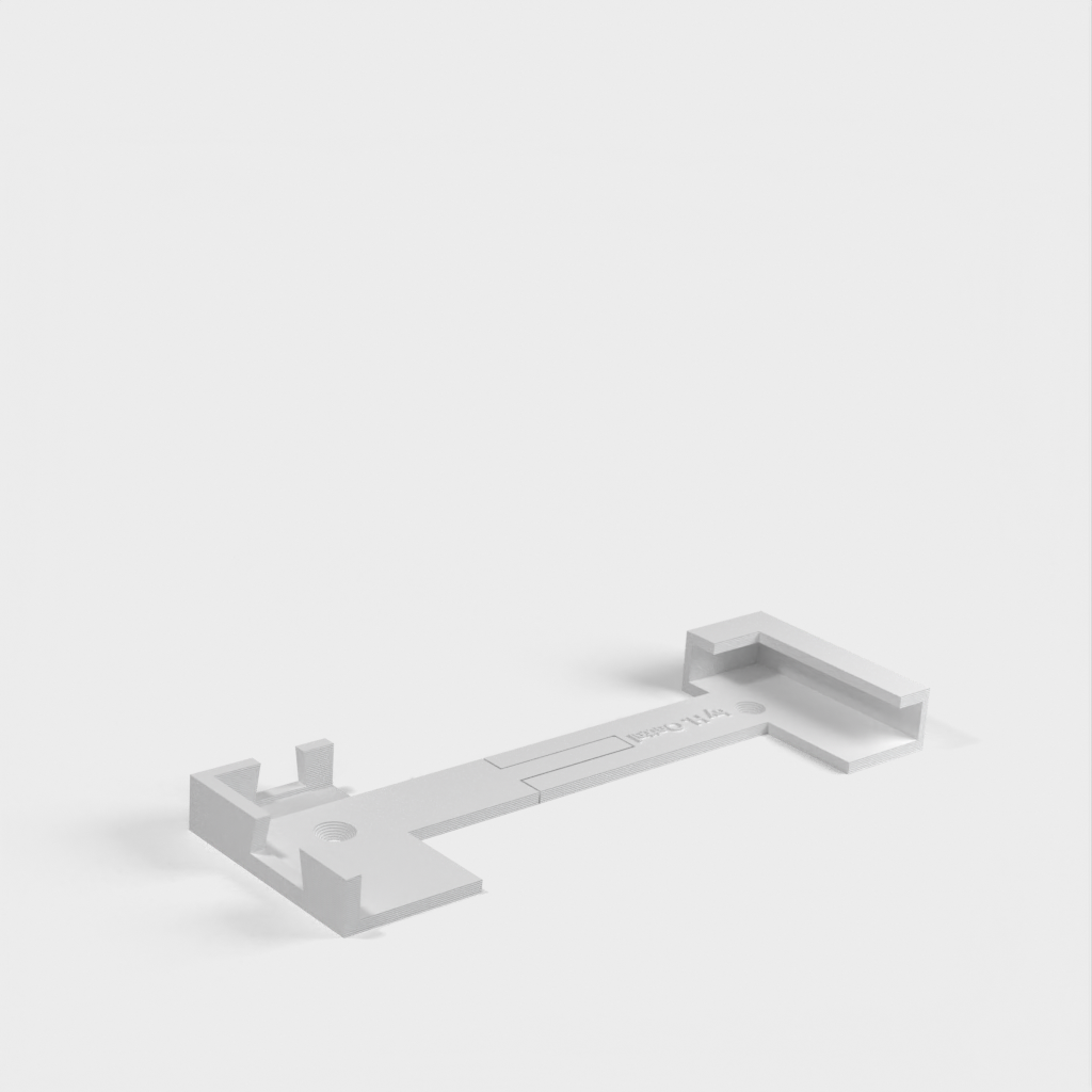 Soporte de pared flexible para tableta con clip de esquina seguro
