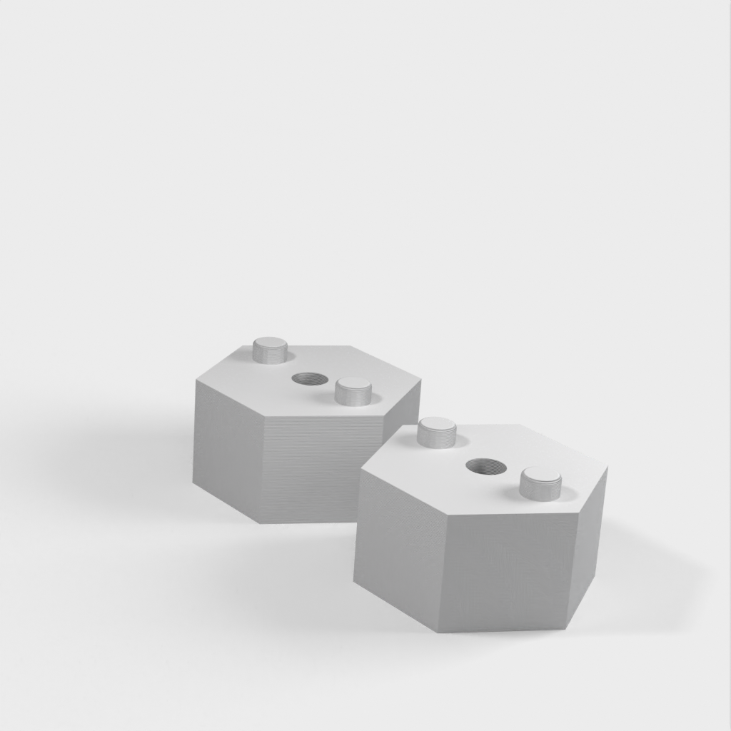 Asas de armario con distintos tipos de inserción para armario de impresora 3D