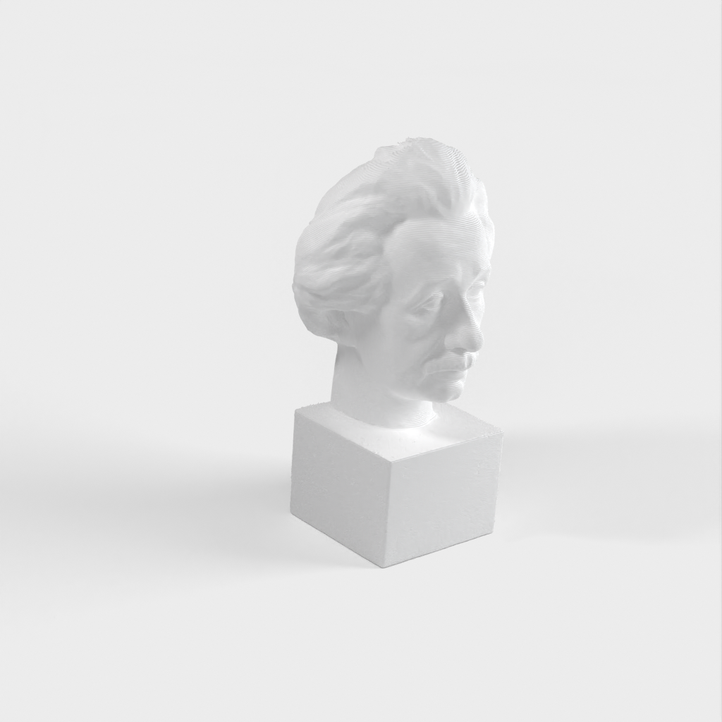 Escaneo 3D del busto de Albert Einstein - Estatua de bronce para imprimir