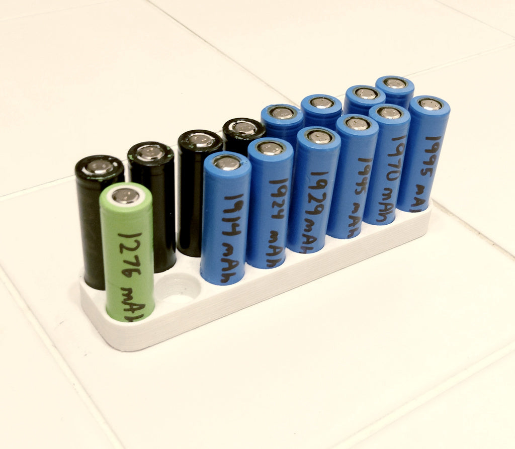 Soporte de batería 18650 para almacenamiento en mesa o estantería