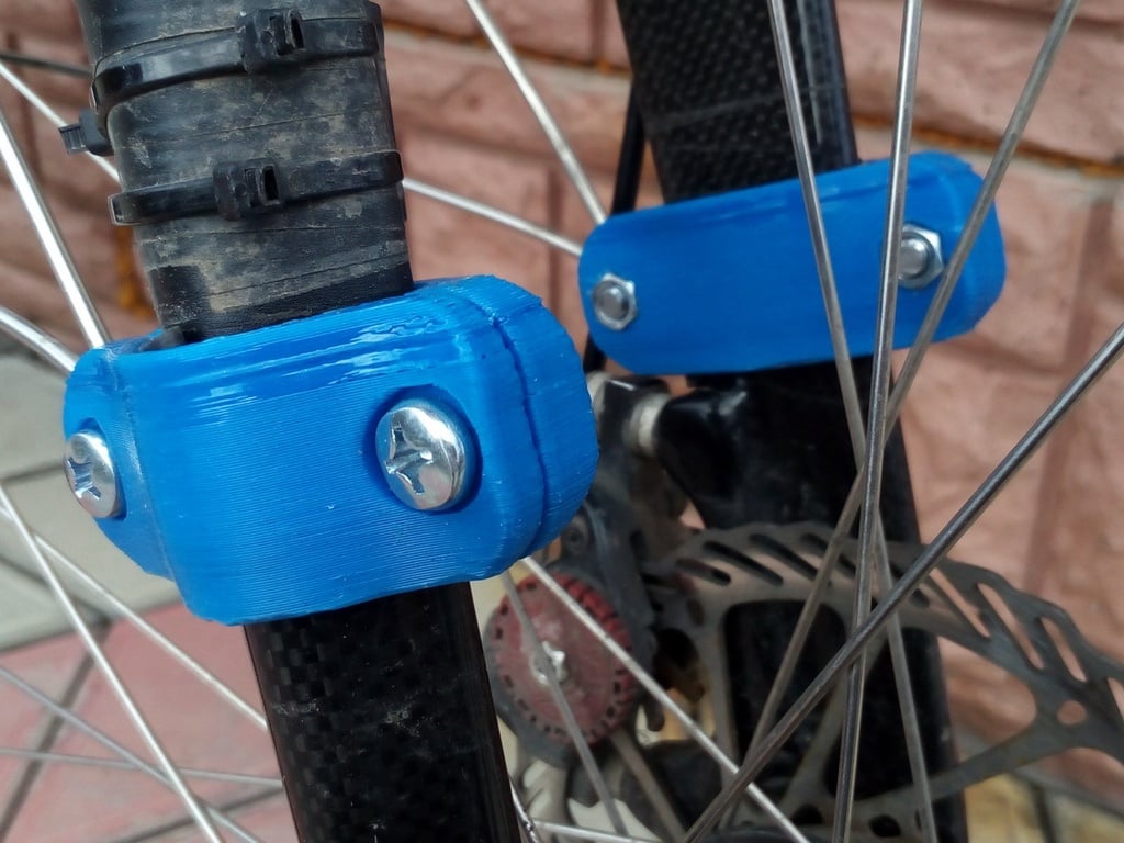 Soporte de guardabarros completo de horquilla de carbono para bicicleta MTB 29er