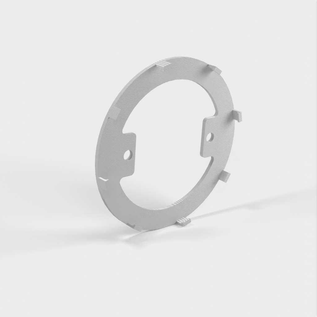 Soporte de anillo LED de 80 mm con orificios de montaje de 50 mm