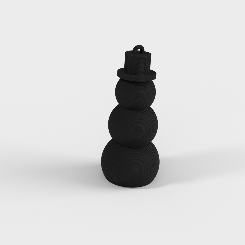 Adorno sencillo de muñeco de nieve para Navidad