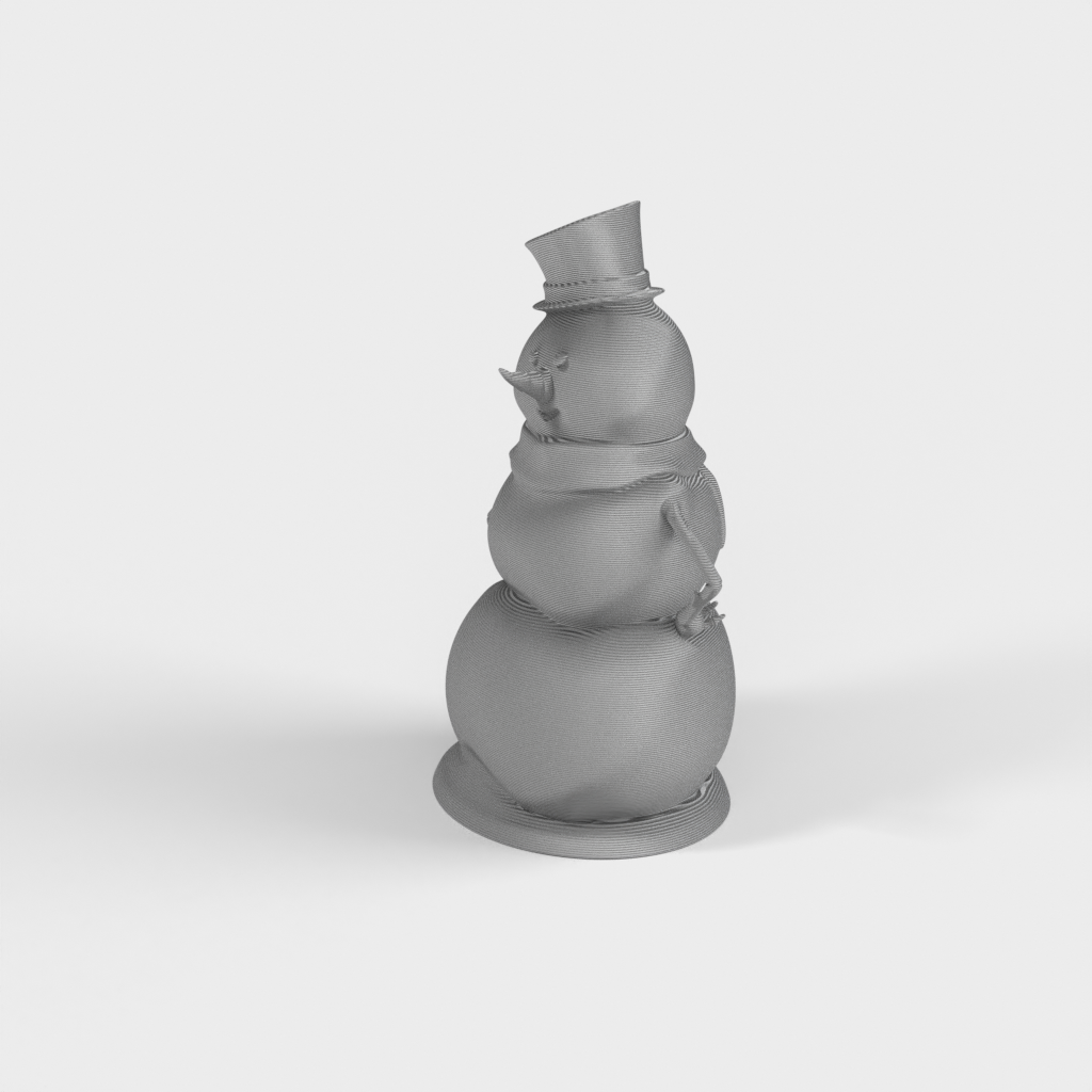 Escultura del muñeco de nieve de PVG