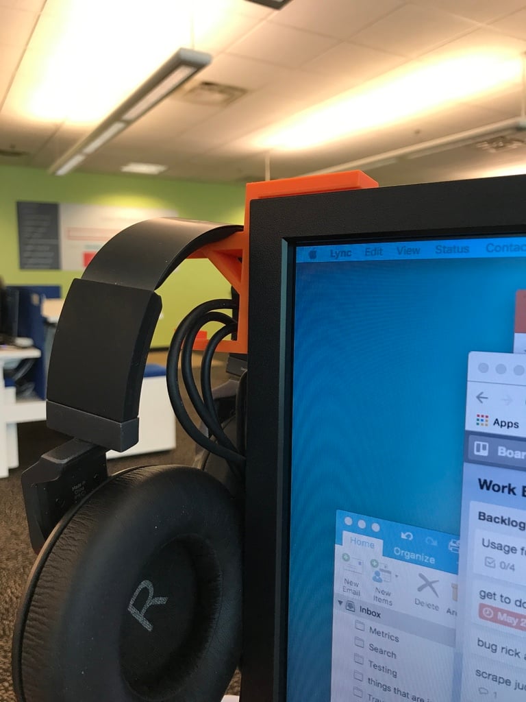 Ganchos para auriculares con ganchos para cables