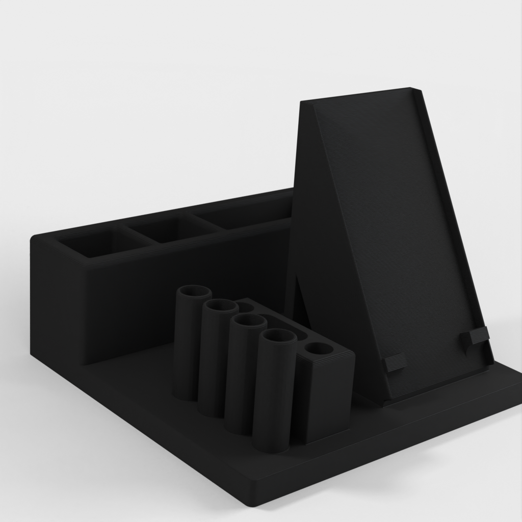 Organizador de escritorio con soporte y almacenamiento para iPhone 4s