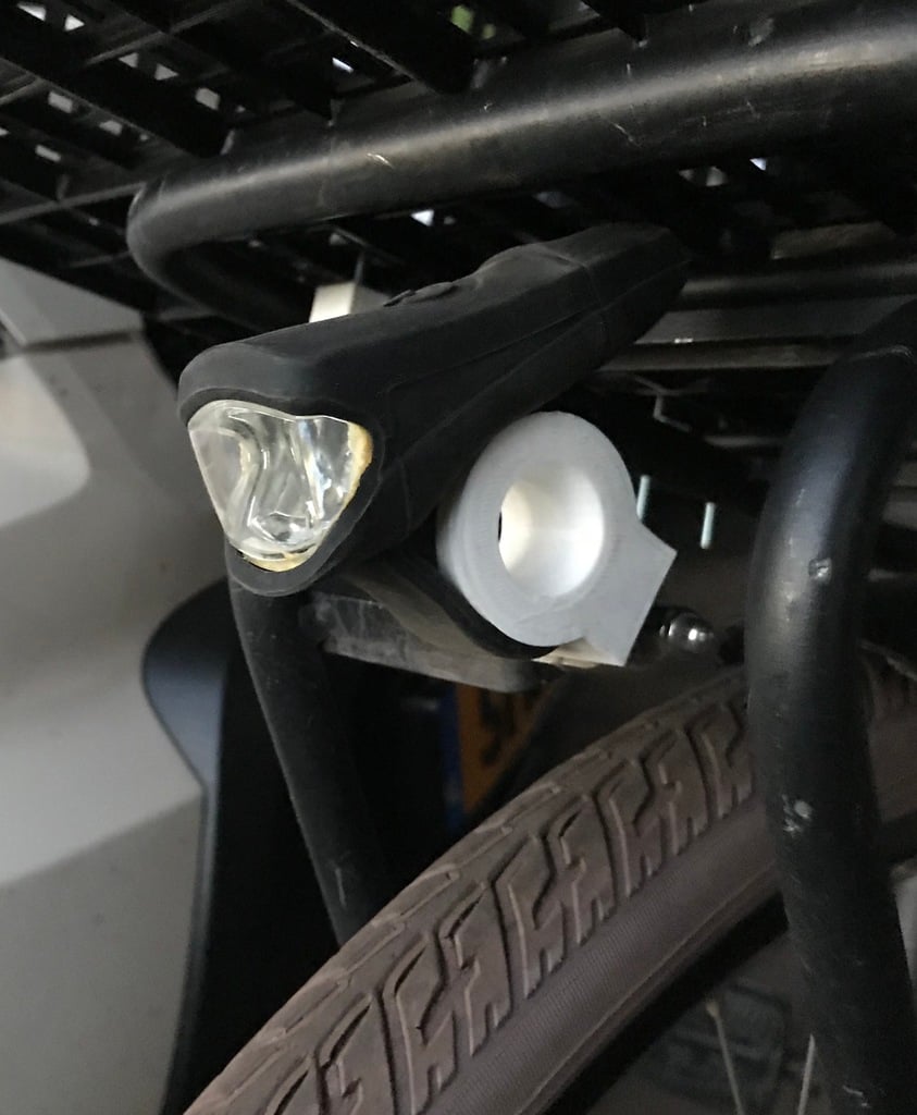 Soporte de luz de bicicleta ajustable