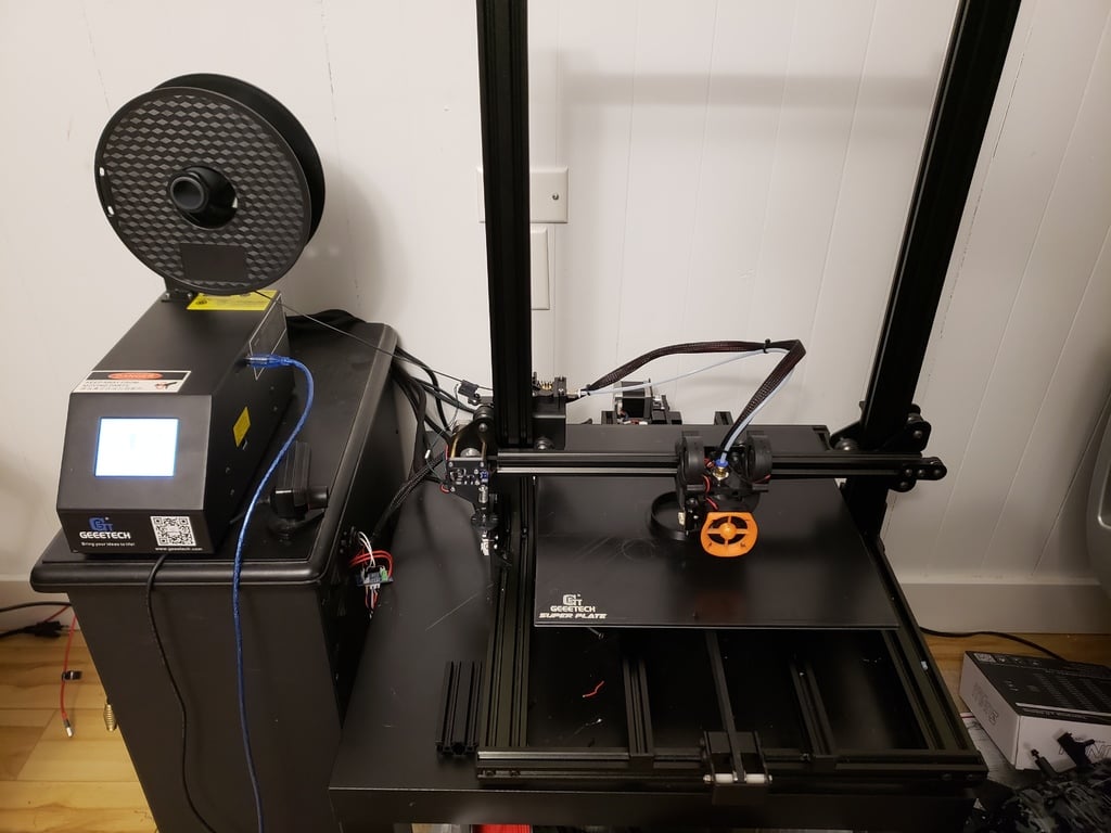 Soporte de actualización para Geeetech A10/A30: Soporte para Hotend E3D V6 y ventilador Dual 5015