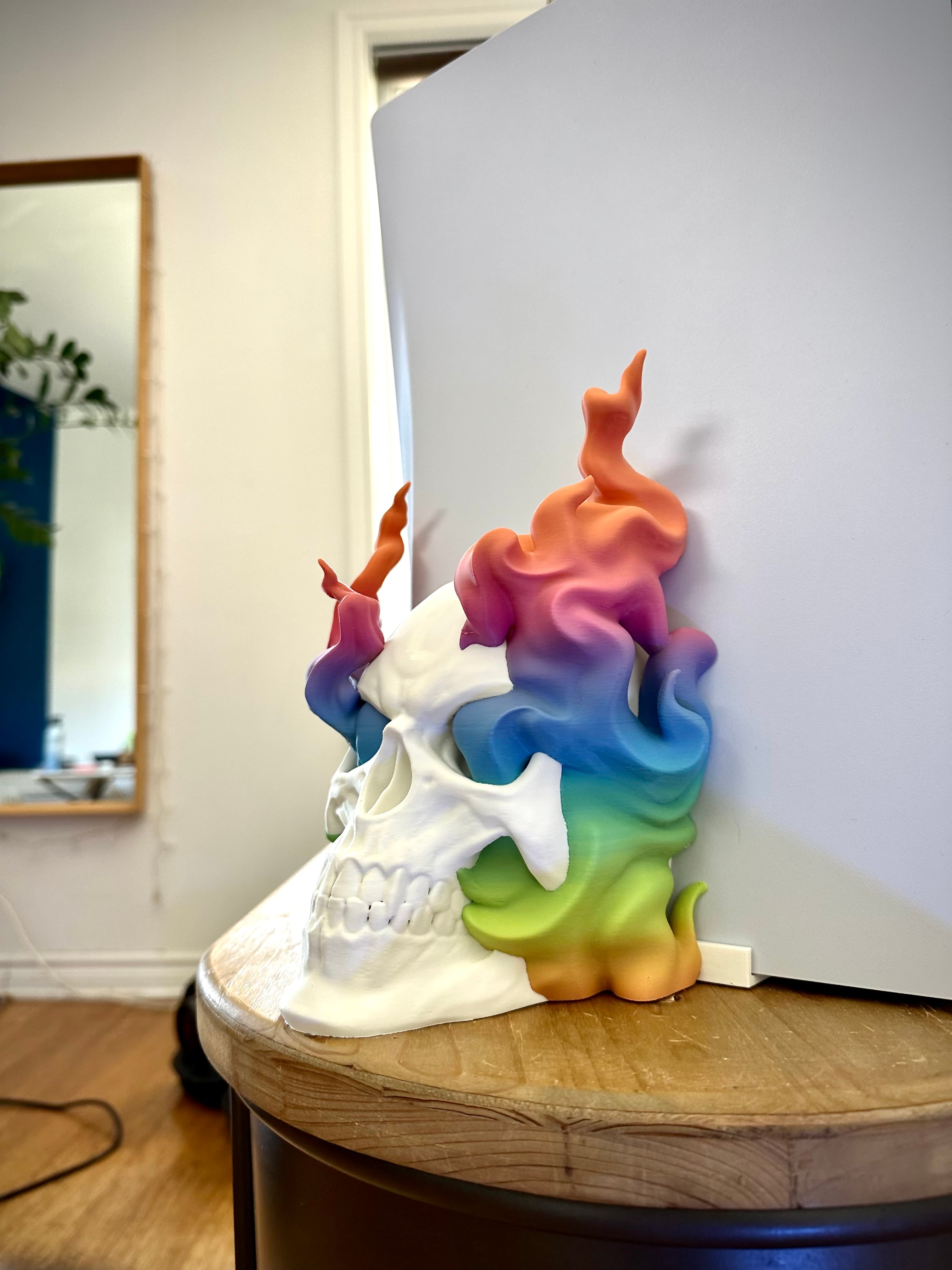 Soporte único de calavera para PlayStation 5 Edición de disco