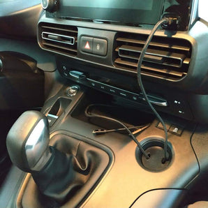 Soporte para cable USB para Peugeot Rifter, Citroën Berlingo y Opel Combo (2018+)