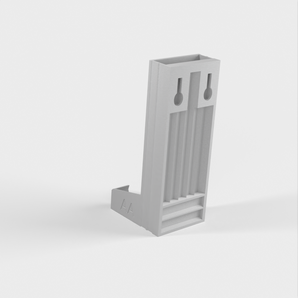 Portapilas para pilas AA y AAA con soporte de pared
