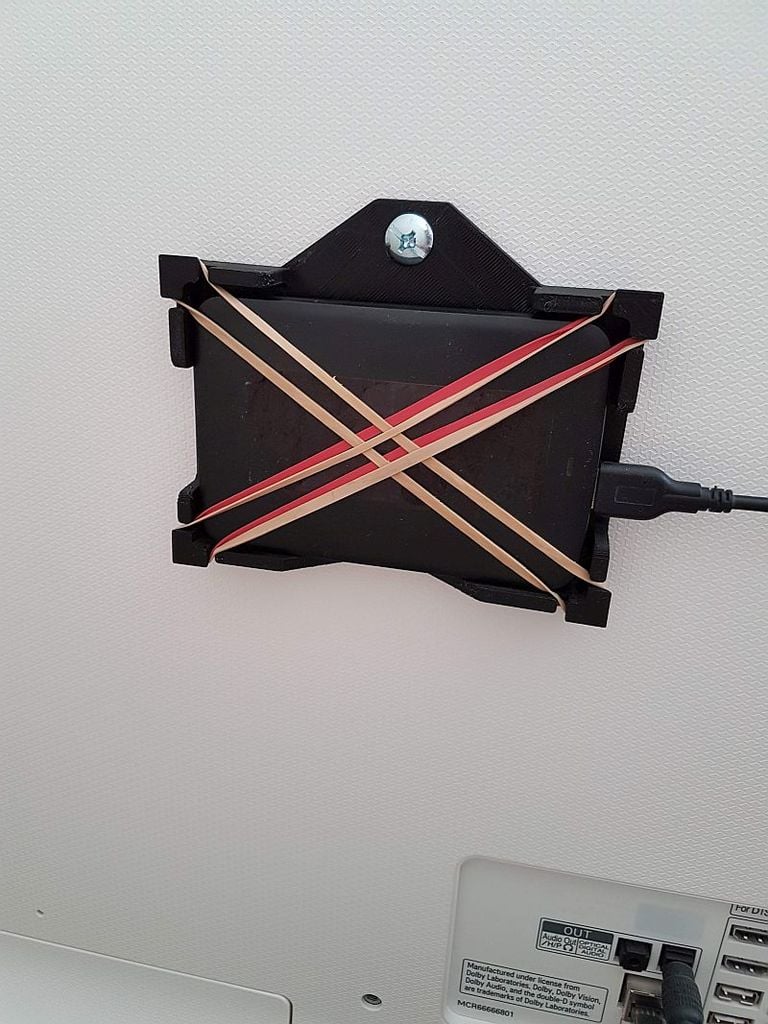 Soporte para disco duro para TV con soporte VESA