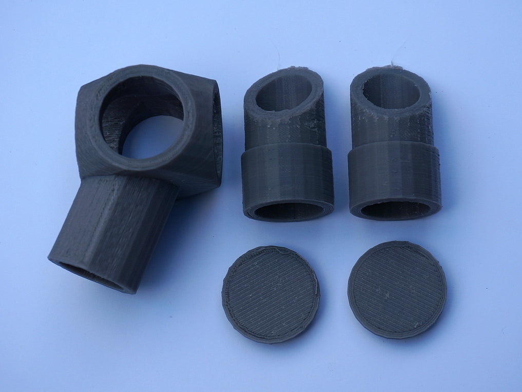 Codos de PVC de 3 vías de 22,5° y 45° reconfigurables para tubos de 1/2"
