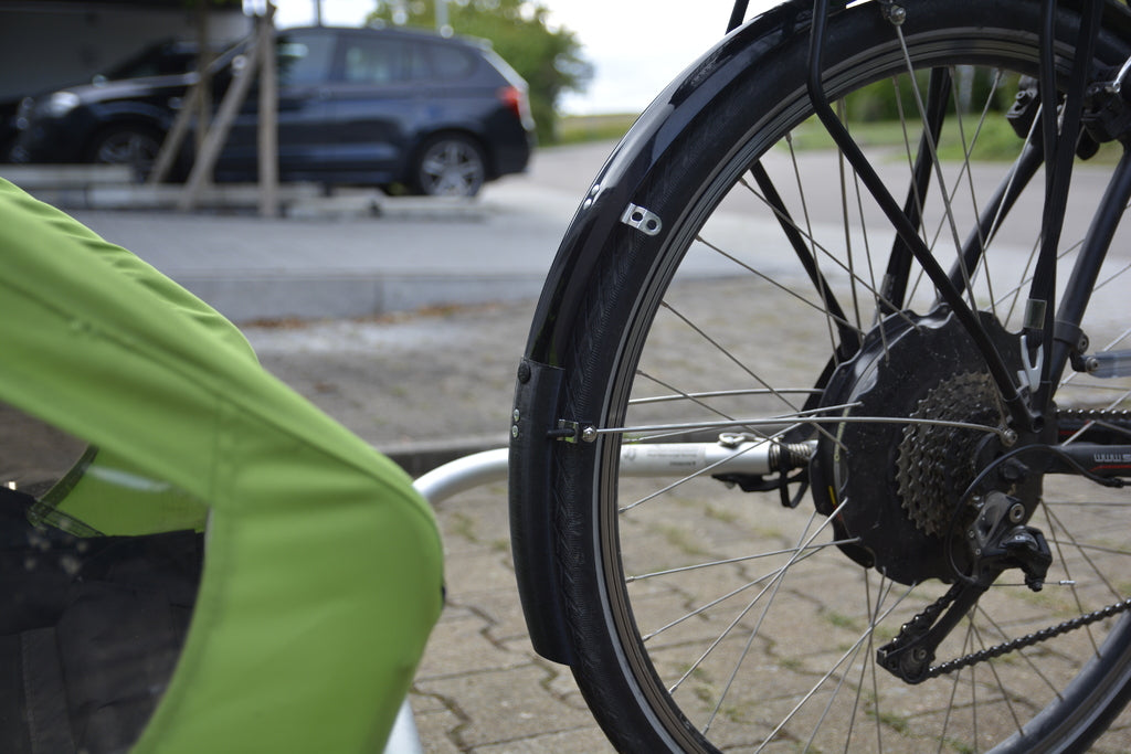 Extensión de guardabarros de bicicleta SKS Germany de 45 mm para protección de remolques de bicicletas