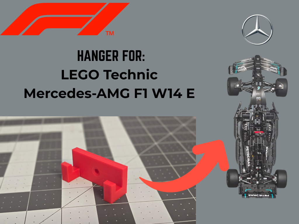 Soporte de pared para LEGO Technic Mercedes-AMG F1 W14 E