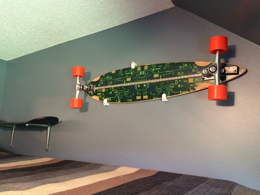 Exhibición y suspensión montadas en la pared de Longboard/Skateboard