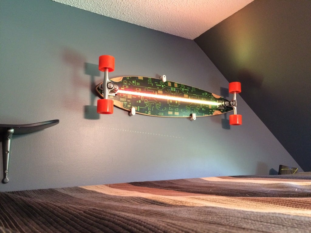 Exhibición y suspensión montadas en la pared de Longboard/Skateboard