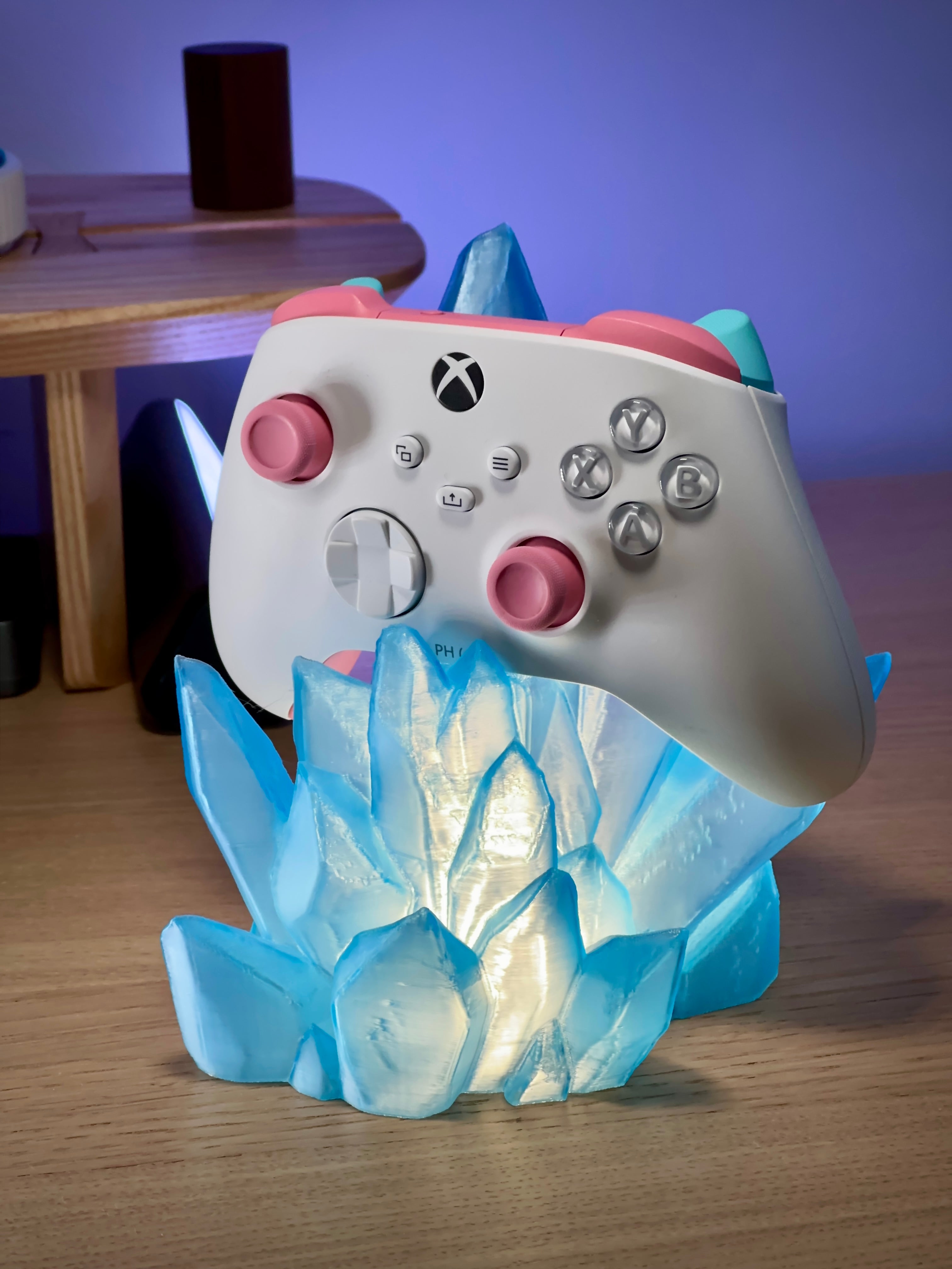 Soporte para mando Crystal con iluminación LED