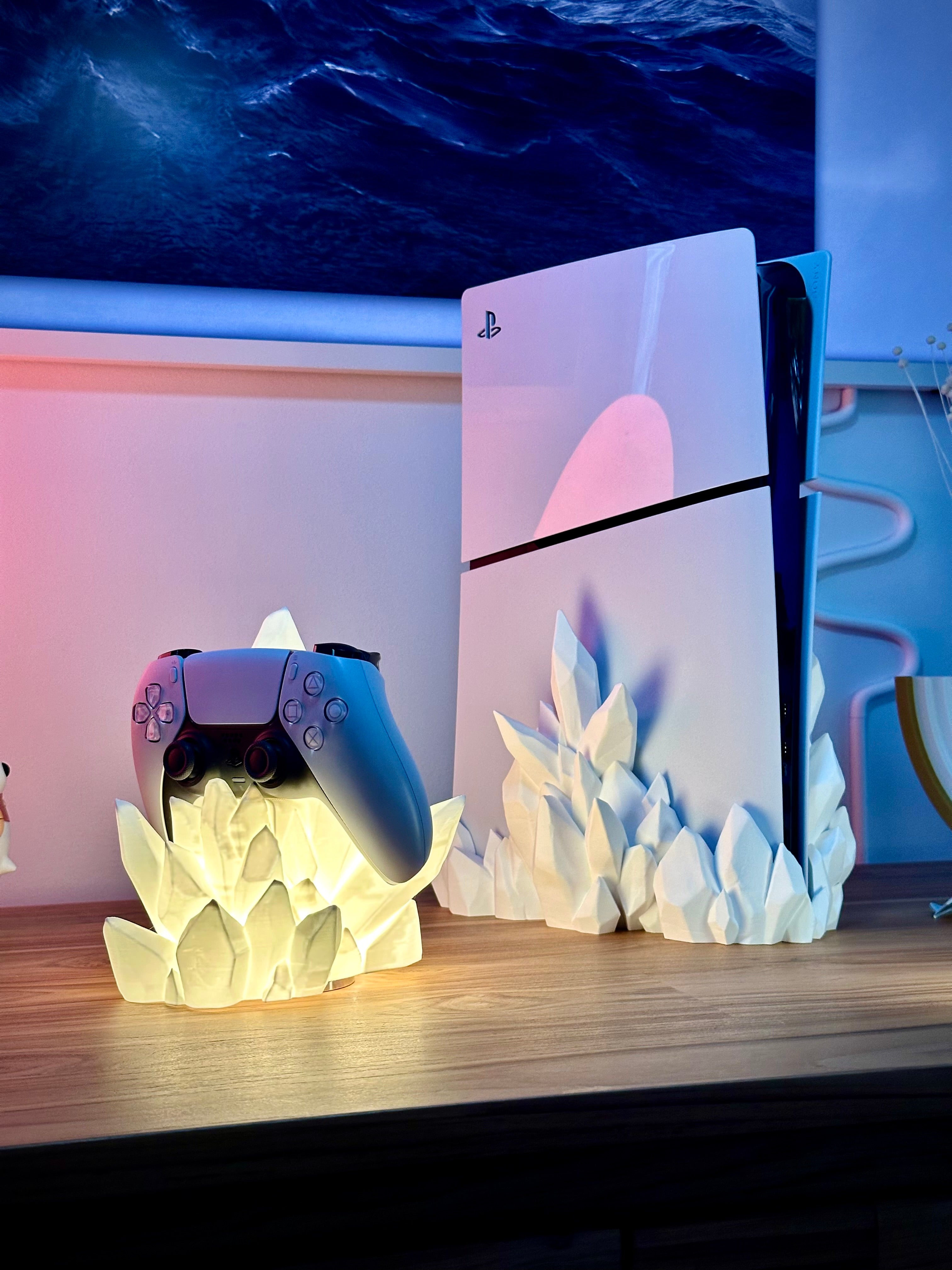 Soporte para mando Crystal con iluminación LED