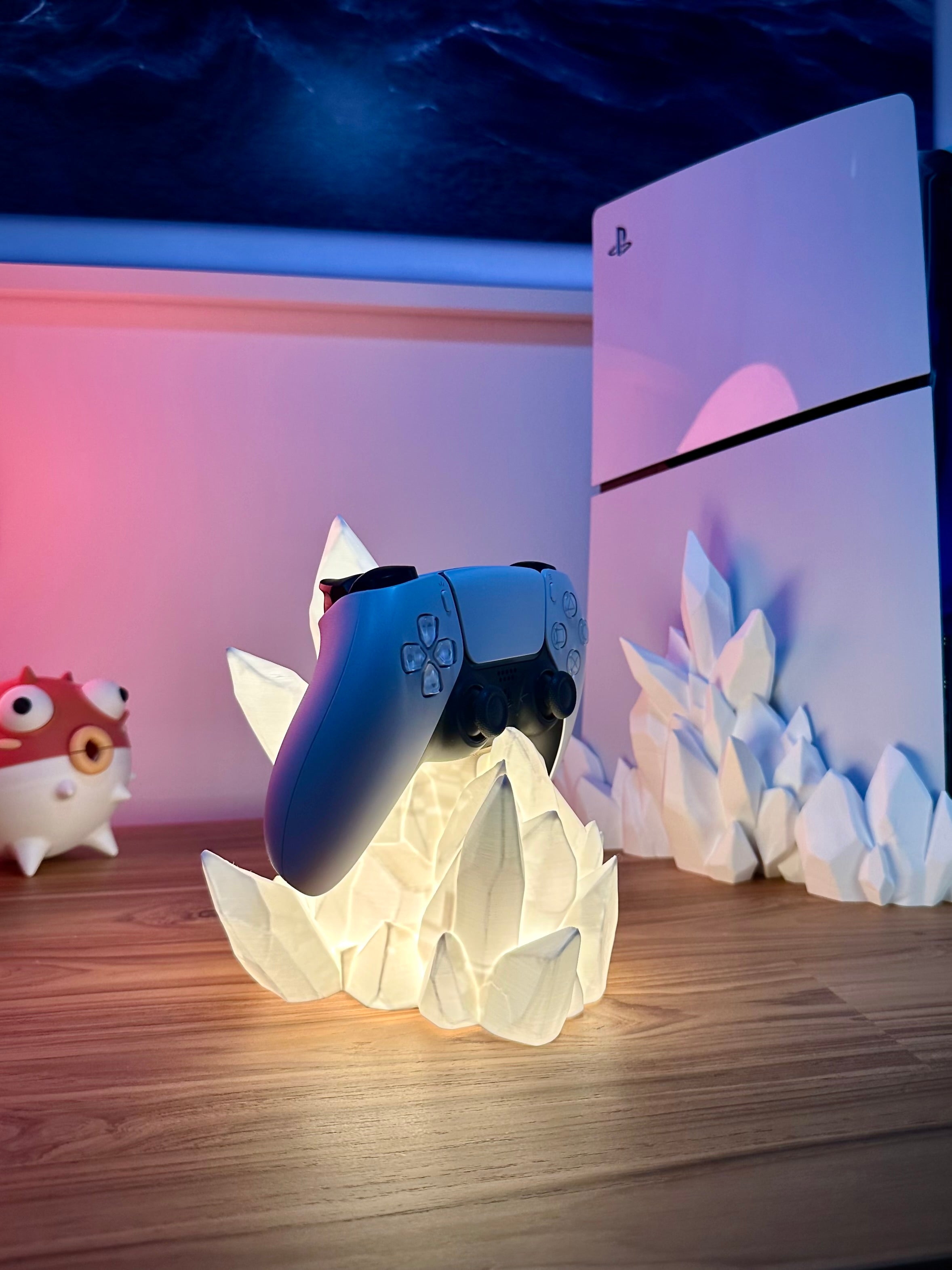 Soporte para mando Crystal con iluminación LED