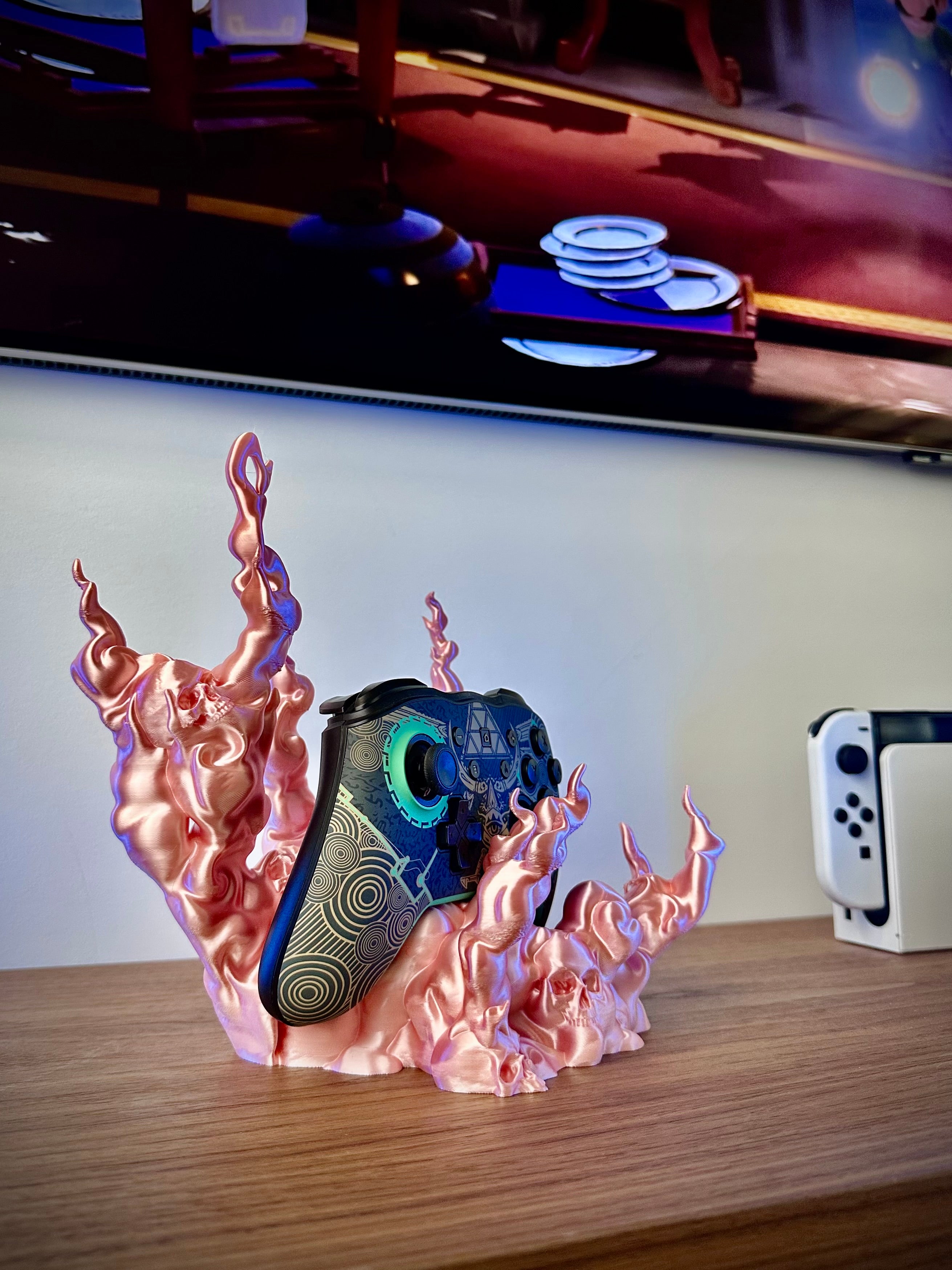 Soporte de controlador Calavera para PS5 Xbox Switch