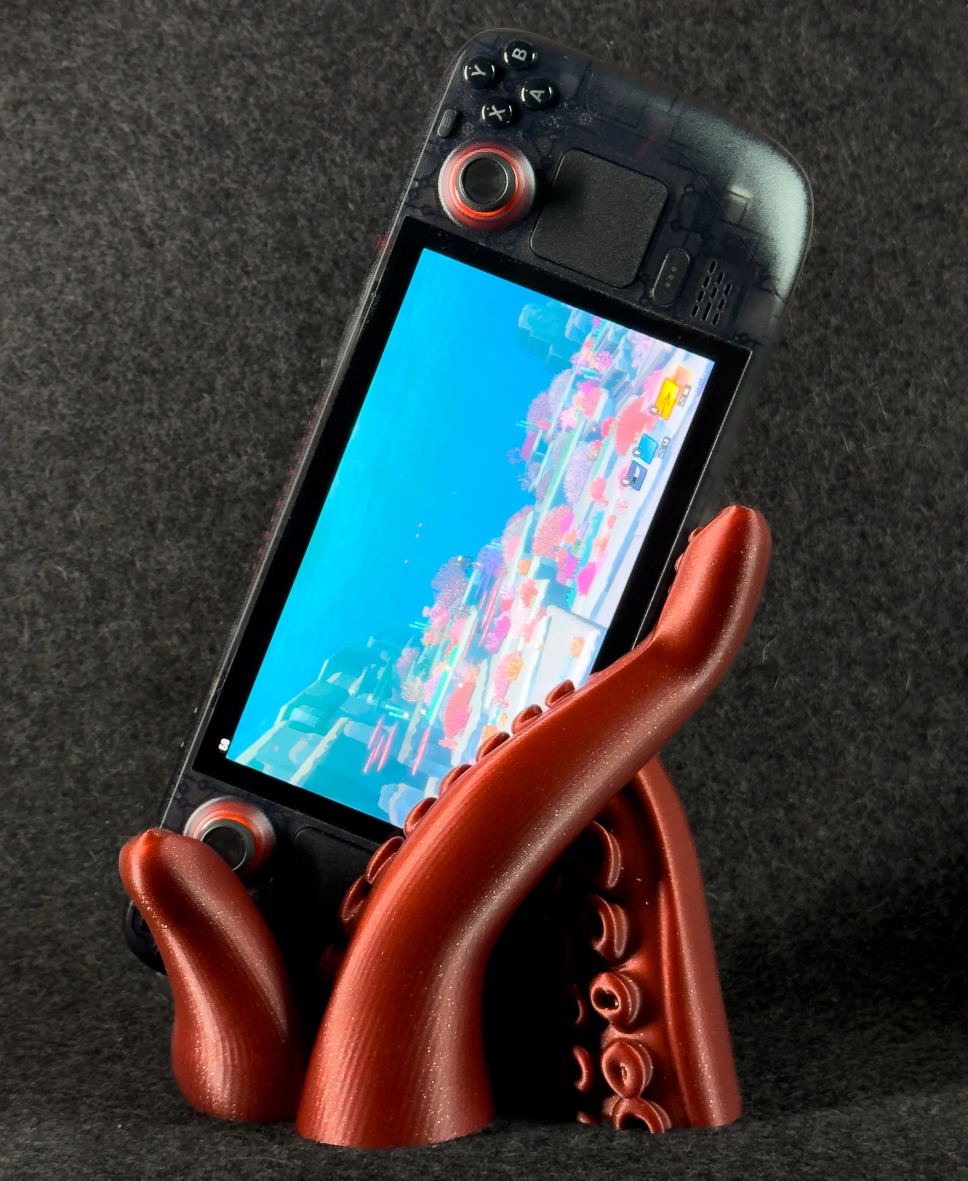 Soporte para Steam Deck Tentáculo con Ranura para Cable