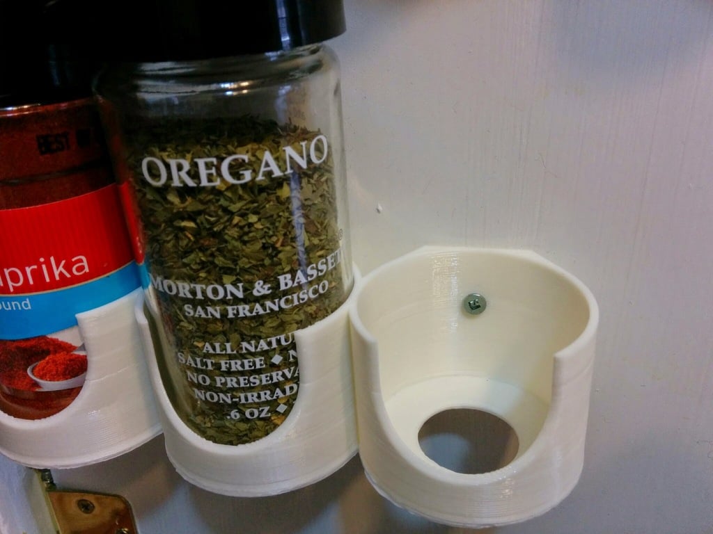 Estante de especias paramétrico para montaje en pared y puerta