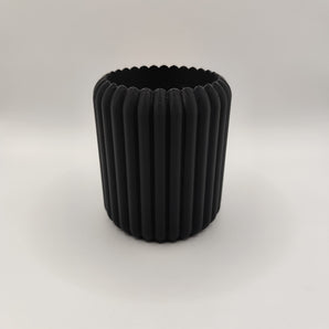 Blyantholder med ribbet design til skrivebordet