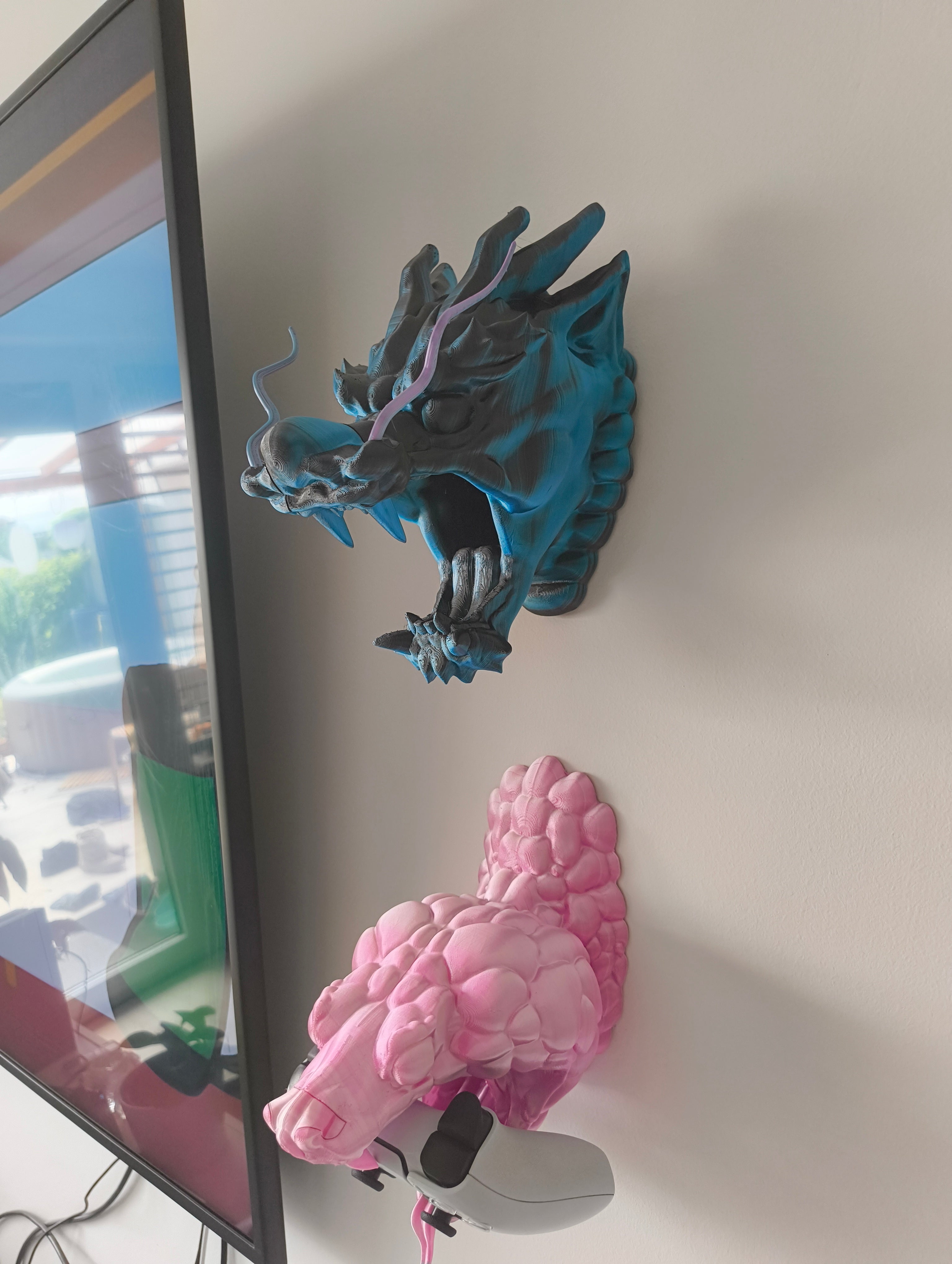 Soporte de pared para manguera para mando de juegos