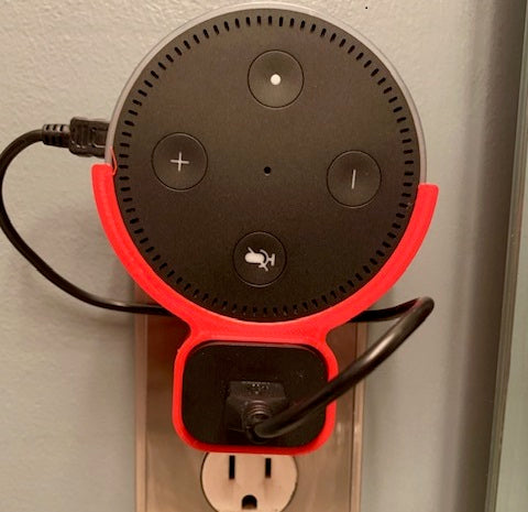 Soporte de pared para Amazon Echo Dot Gen2 sobre toma de corriente