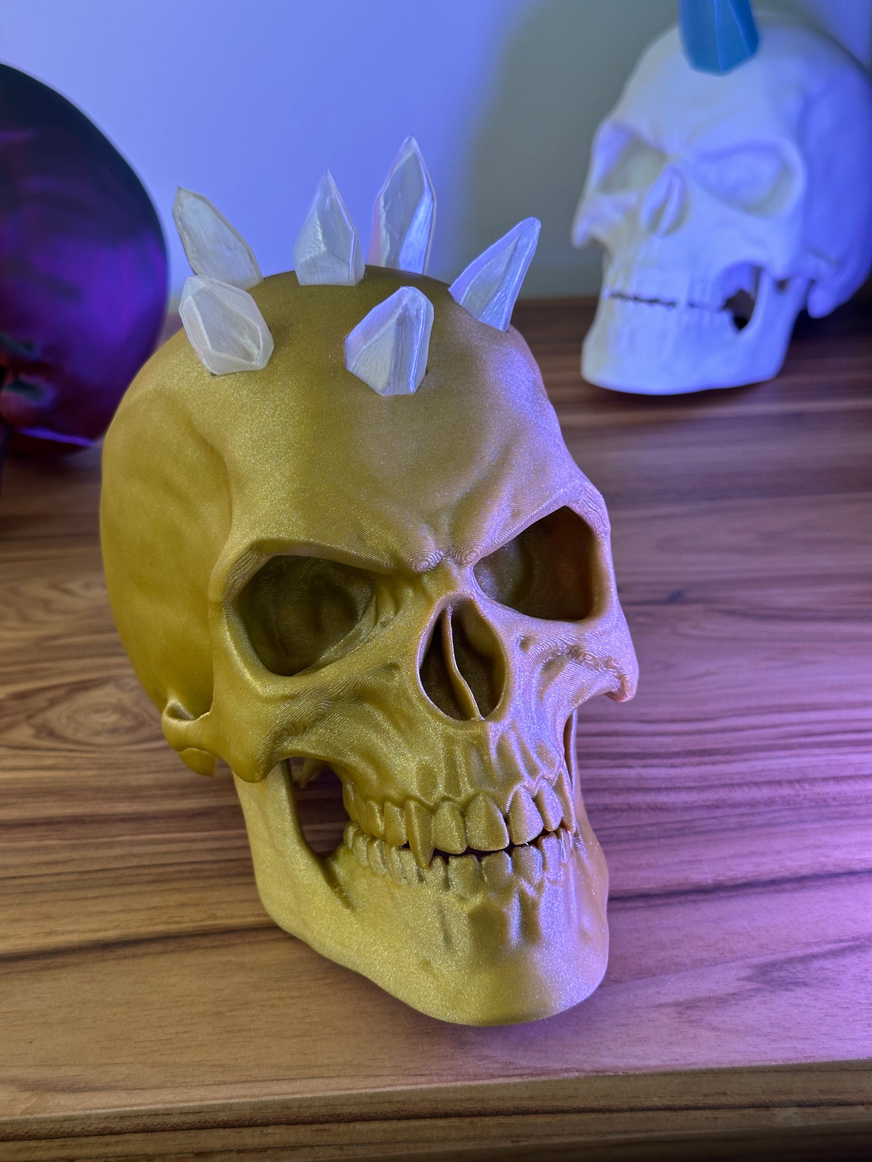 Calaveras articuladas para decoración de Halloween