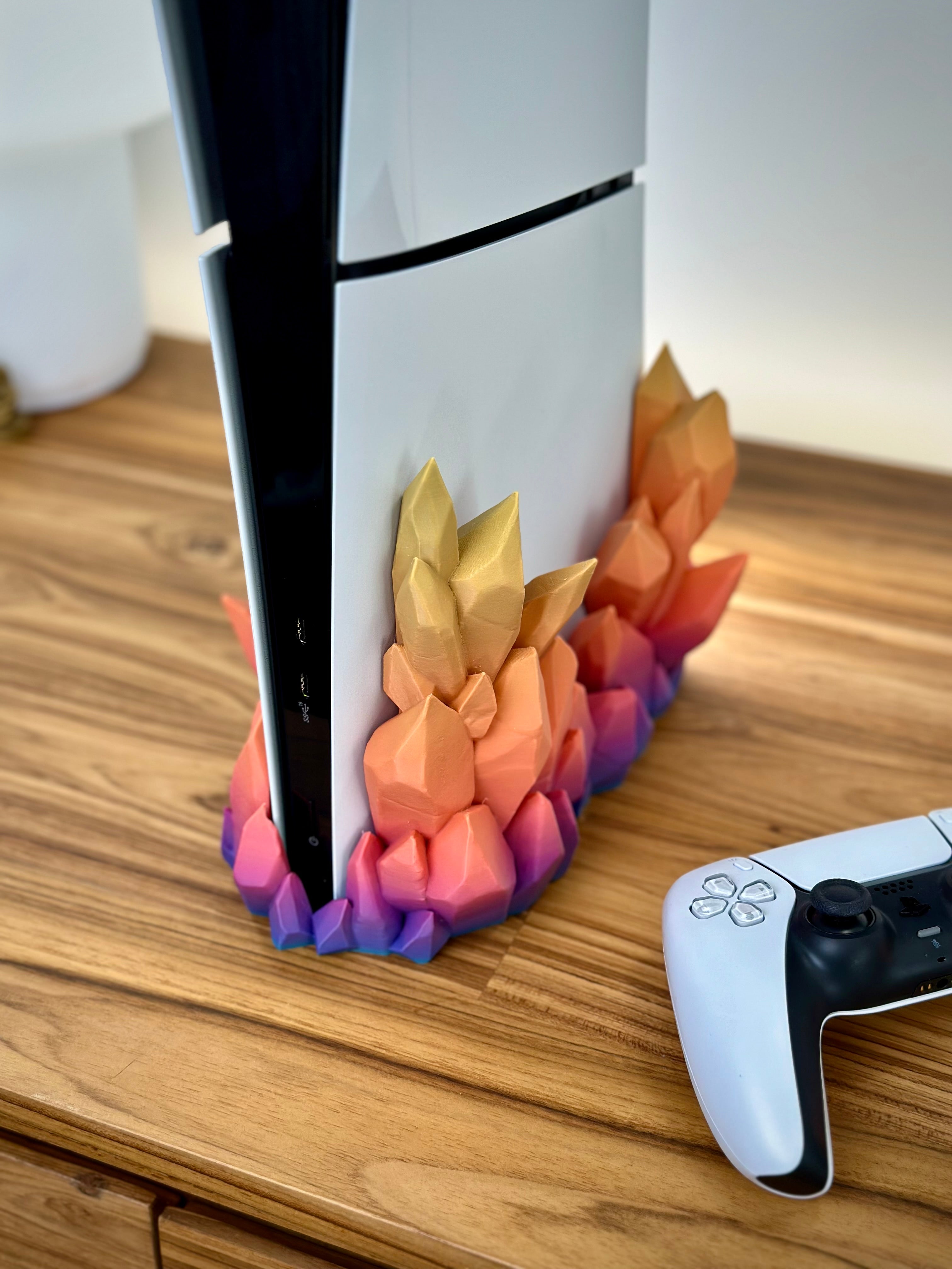 Soporte de cristal para PS5 Slim Digital y de Disco