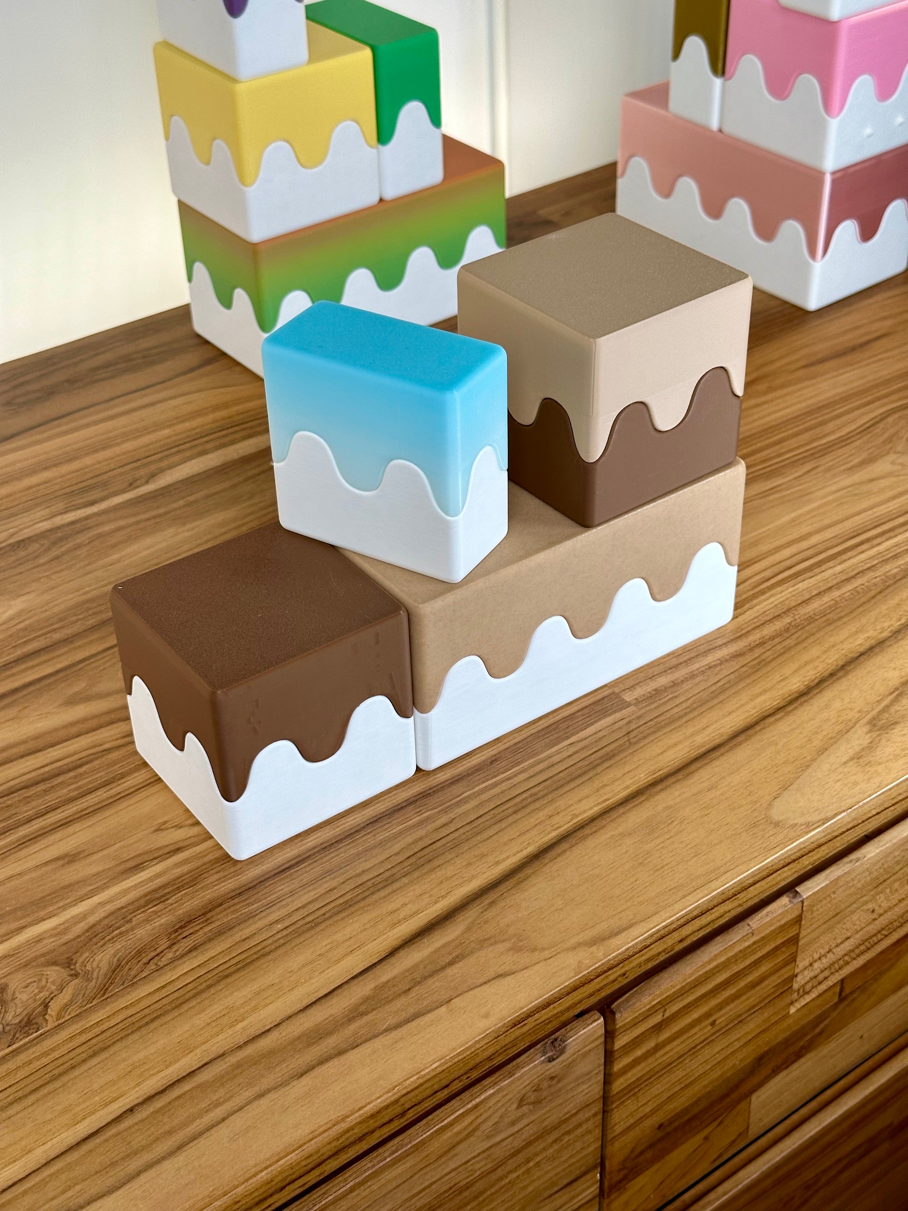 Lindas Cajas Apilables con Diseño Ondulado